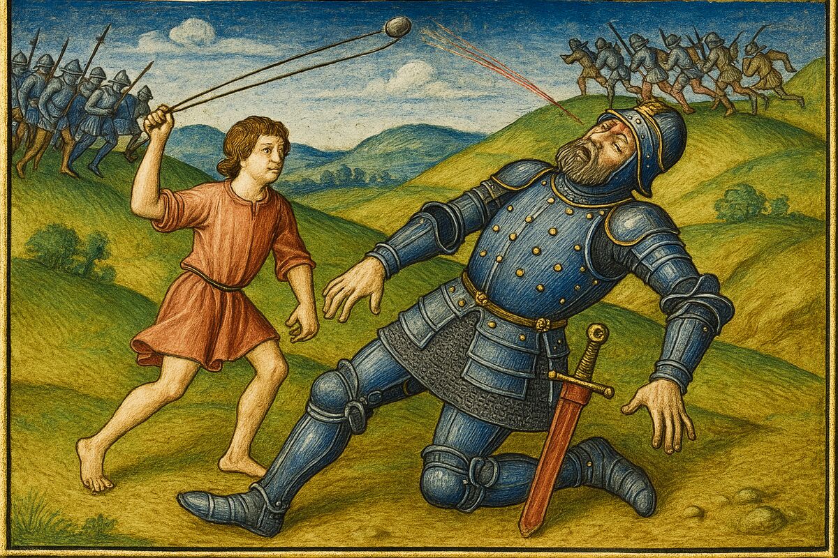 David affronte Goliath