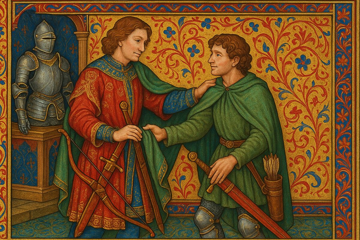 Jonathan offre son manteau et ses armes à David
